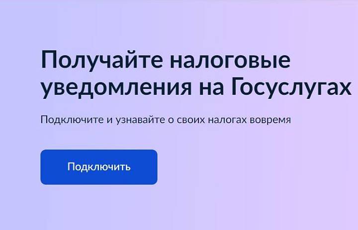 Налоговое уведомление можно получить на портале Госуслуг